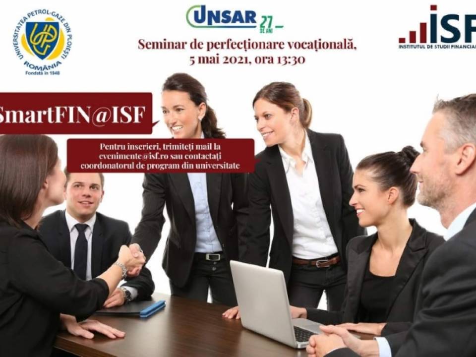 Seminar de perfecționare vocațională SmartFIN@ISF